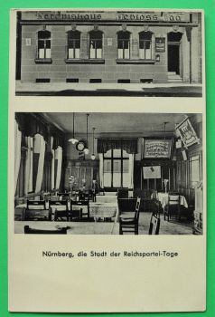 AK Nürnberg / 1930-1940er Jahre / Vereinshaus Schloß Egg / Schweinauerstrasse 38 / Stadt der Reichsparteitage / Einrichtung Möbel